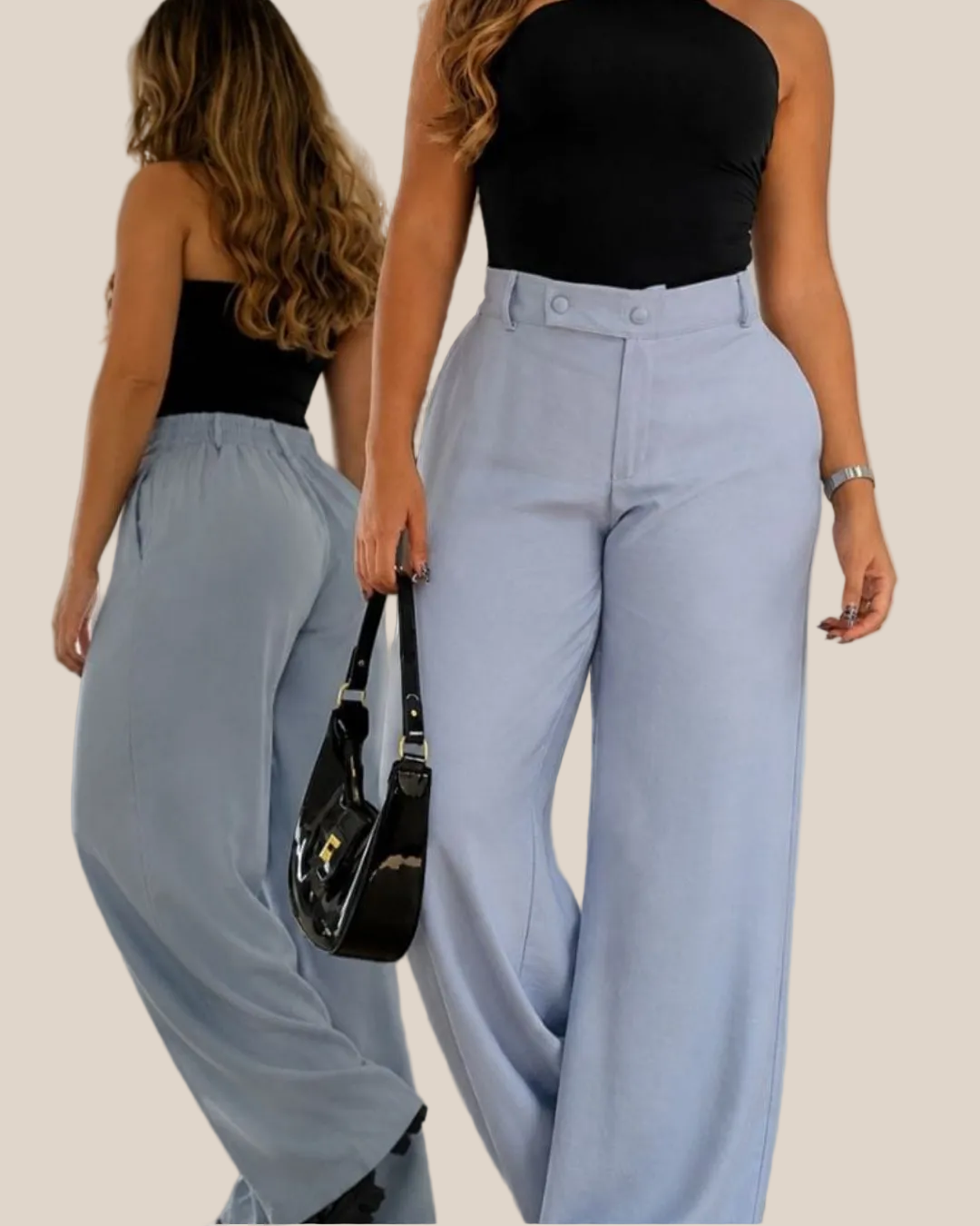Pantalón Tiro Alto Wide Ref. TT419