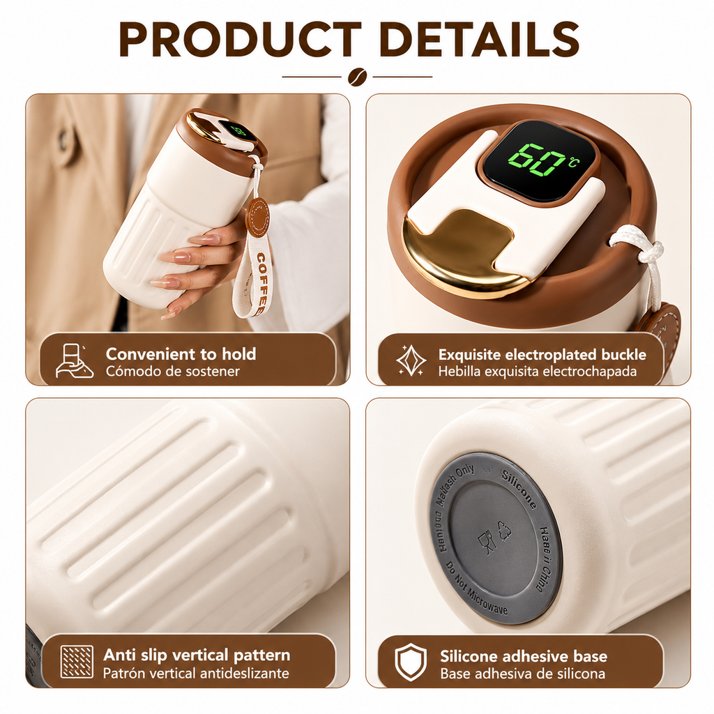 ThermoClip Smart - Termo con Sensor de Temperatura Digital